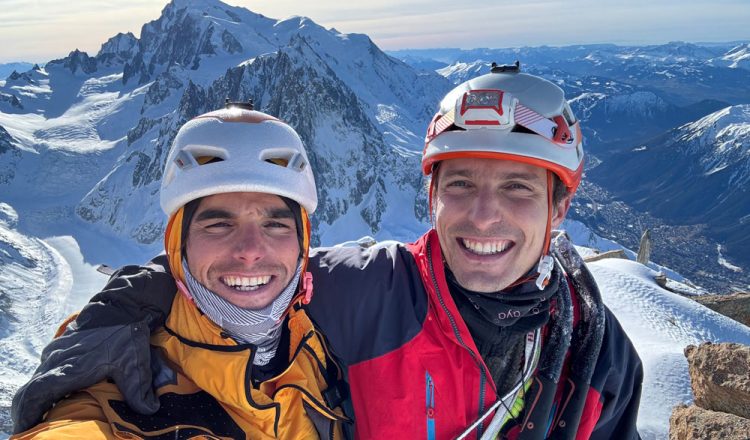 Leo Billon y Benjamin Védrines en el Dru (Foto: B.Védrines).