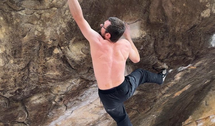 Will Bosi en 'Sleepwalker' 9A de Red Rock (Foto: Teresa Coimbra).