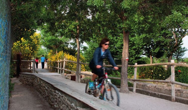 El Camino Natural del Canal de María Cristina y sus ramales es utilizado por muchos albaceteños para montar en bici o sencillamente caminar  (FOTOS: CORTESÍA AYUNTAMIENTO DE ALBACETE)