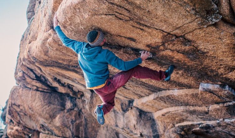 Jorge Díaz-Rullo en 'El elegido' 8B+/C de la Pedriza (Foto: Javi Pec).