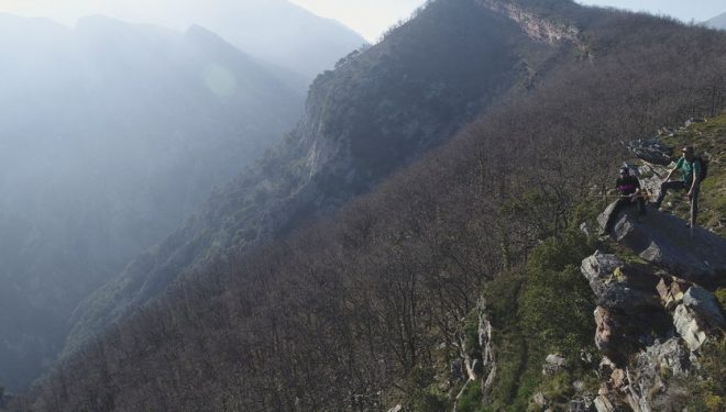 En el Camino Lebaniego cerca del mirador de Cicera