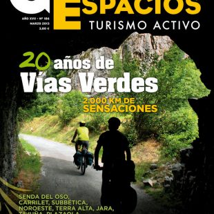 Portada de la revista Grandes Espacios nº 186. Marzo 2013. Especial Vías Verdes. ALTA  ()