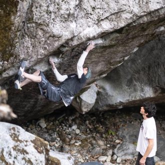 Dave Graham en 'Celestite' 8C+ de Val Bavona (Foto: Rainer Eder).