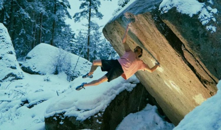 Simon Lorenzi en 'Burden of dreams' 9A de Lappnor (Foto: Gilles Charlier).