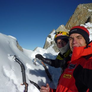 No Siesta para Mikel Zabalza y Manu Cordova. Grandes Jorasses.  (Mikel Zabalza y Manu Cordova.)