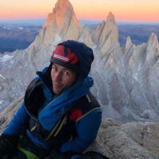 Korra Pesce durante su última ascensión al Cerro Torre (Foto: Tomy Aguiló).