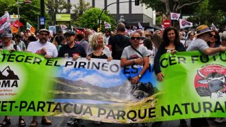 Manifestación en Zaragoza (6 mayo 2023) por la creación del Parque Natural Anayet-Partacua.
