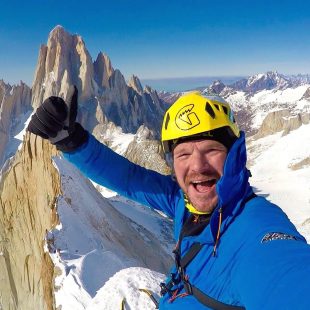 Markus Pucher en la cumbre del Cerro Pollone  (colección Markus Pucher)