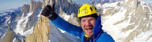 Markus Pucher en la cumbre del Cerro Pollone  (colección Markus Pucher)
